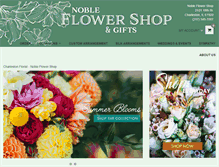 Tablet Screenshot of nobleflowershop.com